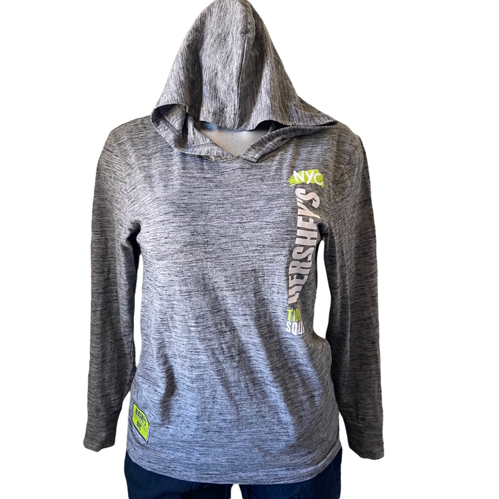 Hersheys Chocolate Hoodie Nyc Times Square Sweatshirt Long Sleeve Athleisure